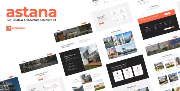Astana – Real Estate & Architecture Elementor Template Kit